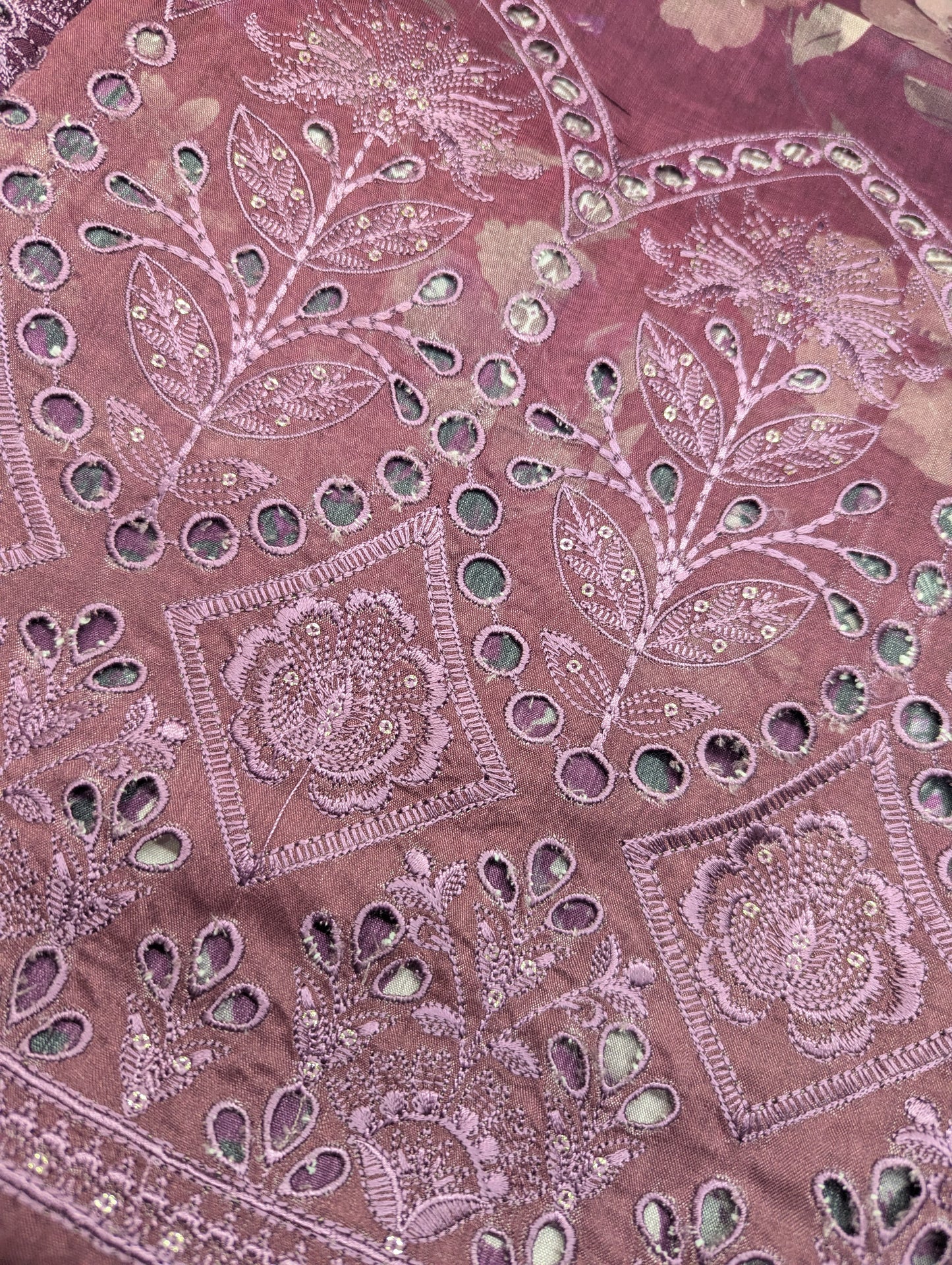 Pink viscose 3-piece embroidery winter outfit by Hayadar Clothing, featuring export quality print and stylish design for 2025 collection.