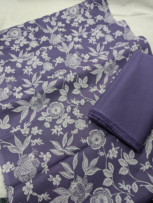White Rose Slub Lawn – 2 Piece Summer Collection 2026 [DE02]
