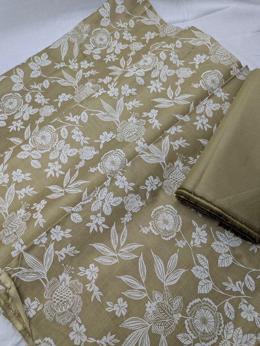 White Rose Slub Lawn – 2 Piece Summer Collection 2026 [DE04]