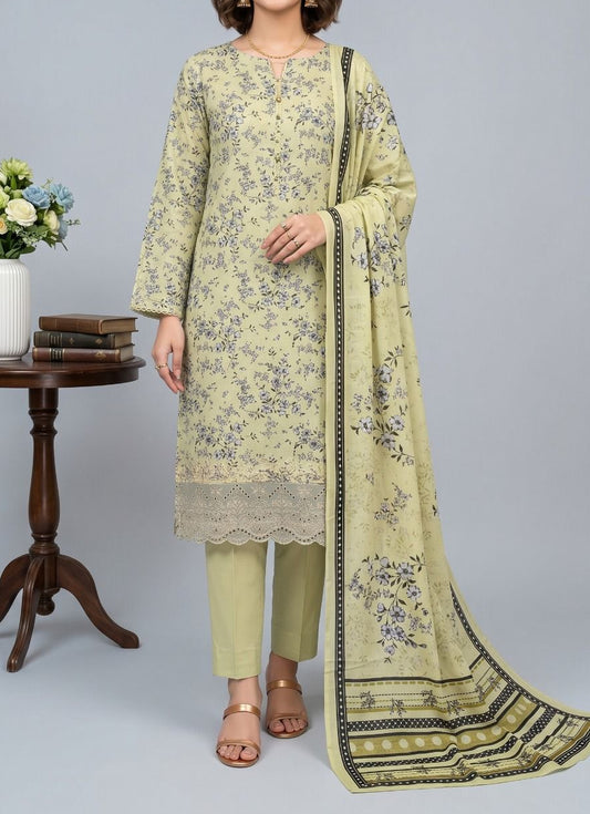 3-PC Print Apliq Boring Embroidery 2026 Collection D=05