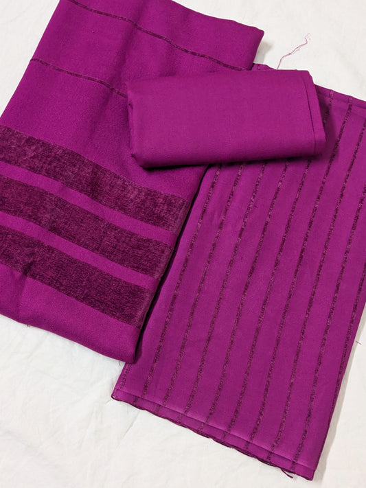 3PC - Alpine Velvet Dhank Marina – Exclusive Winter Collection (MARGAND COLOR)